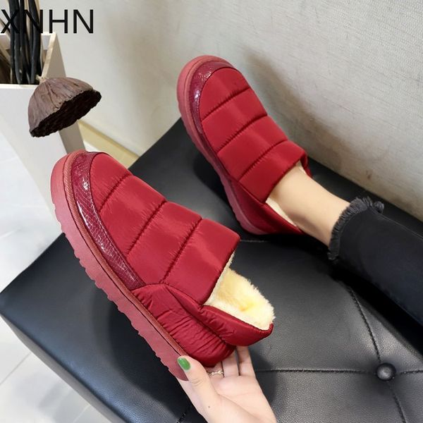 2020 women winter snow boots botas femininas flat waterproof warm thick plush ankle boot for woman platform cotton botas mujer, Black
2020 women winter snow boots botas femininas flat waterproof warm thick plush ankle boot for woman platform cotton botas mujer, Black