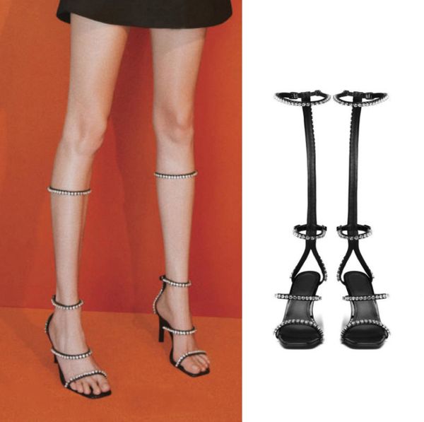 charming2020 sandals crossing bandage open toe street time nightclub banquet go excellent high fine with woman cool boots, Black
charming2020 sandals crossing bandage open toe street time nightclub banquet go excellent high fine with woman cool boots, Black