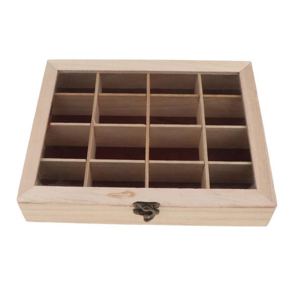 unpainted wooden case storage box jewelry trinkets organizer diy handmade 16 compartment, Pink;blue
unpainted wooden case storage box jewelry trinkets organizer diy handmade 16 compartment, Pink;blue