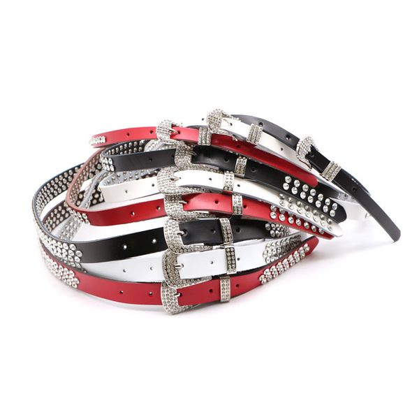 new fashion rhinestone inlaid one row two rows three drainage diamond leather belt women's wild jeans belt women, Black;brown
new fashion rhinestone inlaid one row two rows three drainage diamond leather belt women's wild jeans belt women, Black;brown