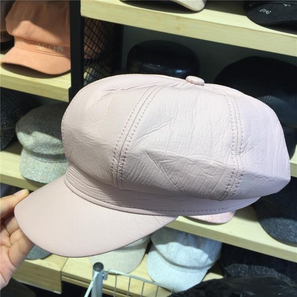 stingy brim hats 020 design women pu leather baker boy hat pink soft beret girls black octagonal sboy winter, Blue;gray
stingy brim hats 020 design women pu leather baker boy hat pink soft beret girls black octagonal sboy winter, Blue;gray