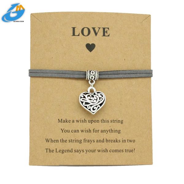 charm bracelets dgw hollow heart leather bracelet for women silver plated pendant love wrist handmade jewelry, Golden;silver
charm bracelets dgw hollow heart leather bracelet for women silver plated pendant love wrist handmade jewelry, Golden;silver