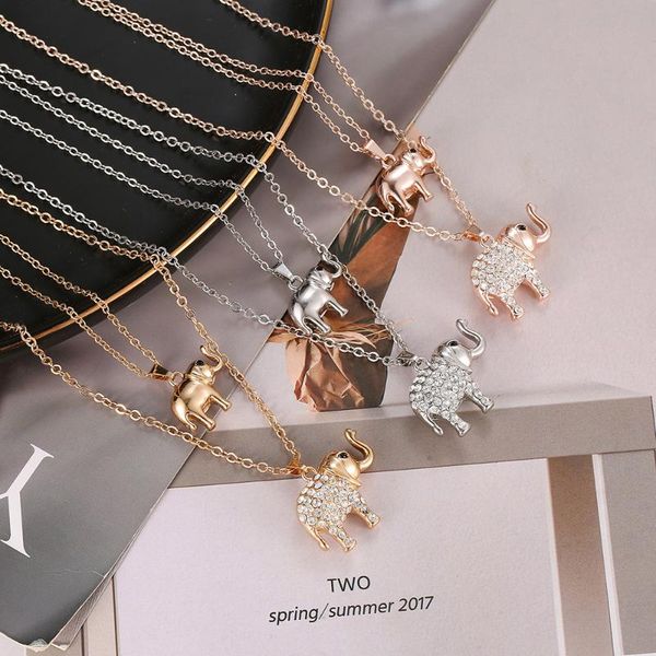 2 rhinestone elephant pendants necklace for women accessories trendy layered gold silvery chain necklaces fashion jewelry 2020, Silver
2 rhinestone elephant pendants necklace for women accessories trendy layered gold silvery chain necklaces fashion jewelry 2020, Silver