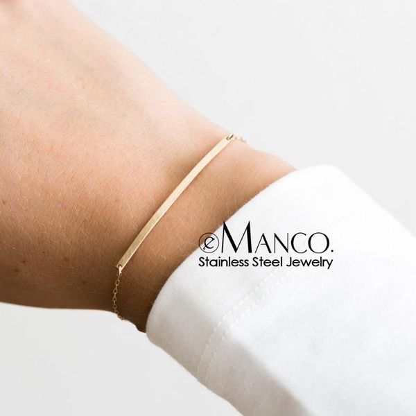emanco korean style women thin bracelets simple stainless steel bracelets for women adjustable length friendship bracelet, Black
emanco korean style women thin bracelets simple stainless steel bracelets for women adjustable length friendship bracelet, Black