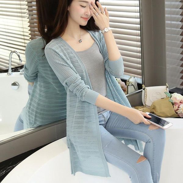 2020 spring summer new arrival medium-long knitted thin cardigan sweater irregular air conditioning cape sun protection, White;black
2020 spring summer new arrival medium-long knitted thin cardigan sweater irregular air conditioning cape sun protection, White;black