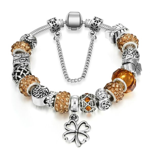 beaded, strands pearl bracelet european and american style four-leaf clover pendant alloy ball pan home jewelry accessories, Black
beaded, strands pearl bracelet european and american style four-leaf clover pendant alloy ball pan home jewelry accessories, Black
