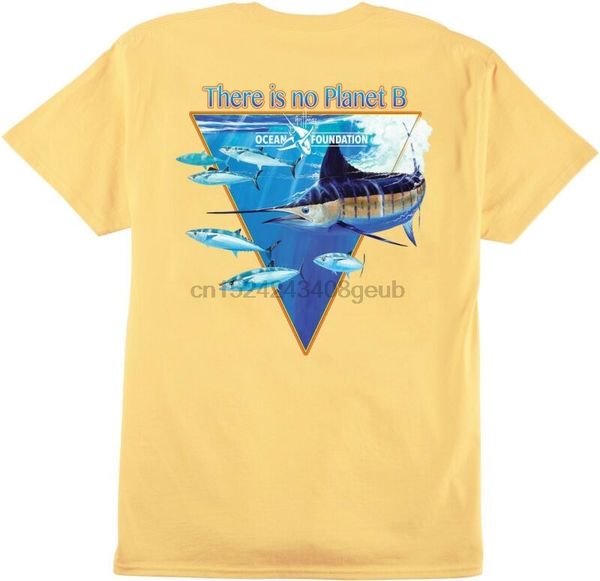 guy harvey planet b t-shirt t-shirt yellow size large 54683566292
