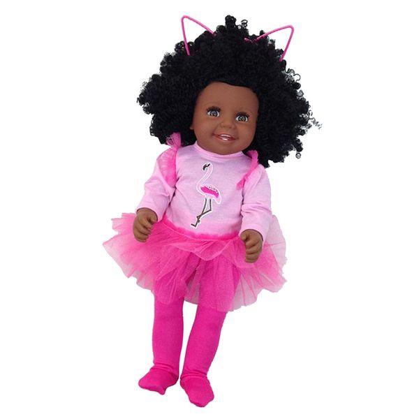 vinyl african american doll realistic black skin girl dolls with accessories, birthday gift, bath toy, sleeping toys, 45cm (18inch) tall
vinyl african american doll realistic black skin girl dolls with accessories, birthday gift, bath toy, sleeping toys, 45cm (18inch) tall