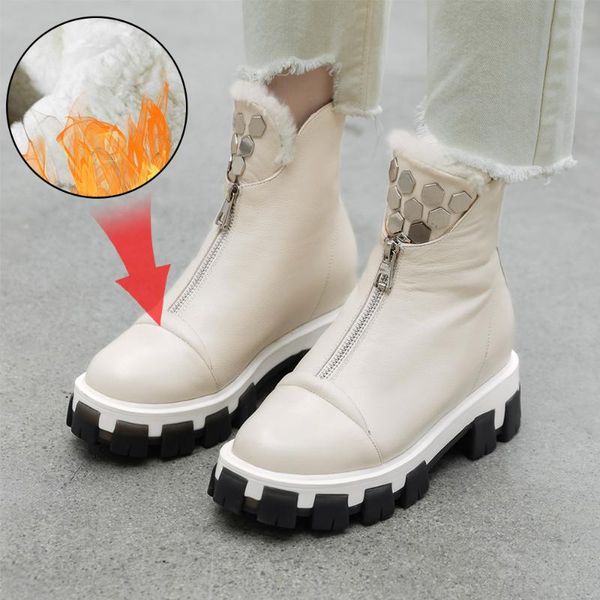 boots plus size 34-43 zip women shoes winter genuine leather casual wool snow, Black
boots plus size 34-43 zip women shoes winter genuine leather casual wool snow, Black