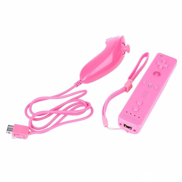 2 in 1 wireless gamepad remote for wii built in motion plus nunchuck controller case for nintendo and for wii controle silicone
2 in 1 wireless gamepad remote for wii built in motion plus nunchuck controller case for nintendo and for wii controle silicone