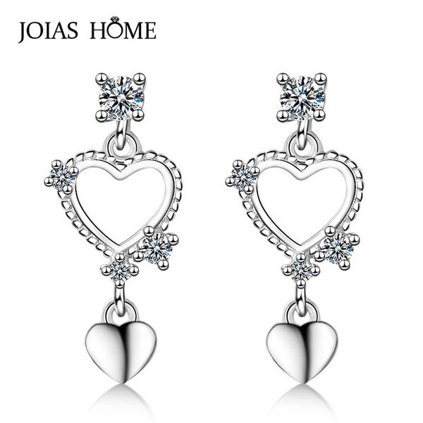 stud joiashome silver 925 women earring with heart shape zircon gemstones female party wholesale gift fine jewelry, Golden;silver
stud joiashome silver 925 women earring with heart shape zircon gemstones female party wholesale gift fine jewelry, Golden;silver