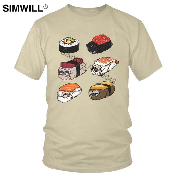 trendy new t shirt mens 100% cotton sushi sloths tee short sleeve round neck love japanese food leisure t-shirt gift merchandise
trendy new t shirt mens 100% cotton sushi sloths tee short sleeve round neck love japanese food leisure t-shirt gift merchandise