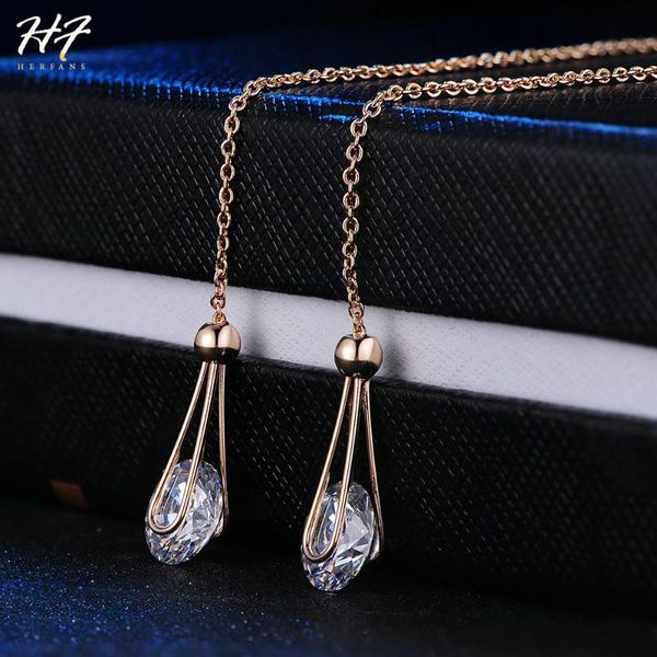 dangle & chandelier drop ear line long earrings for women + cubic zircon cz crystal rose gold color fashion jewelry girl e683 e684, Silver
dangle & chandelier drop ear line long earrings for women + cubic zircon cz crystal rose gold color fashion jewelry girl e683 e684, Silver