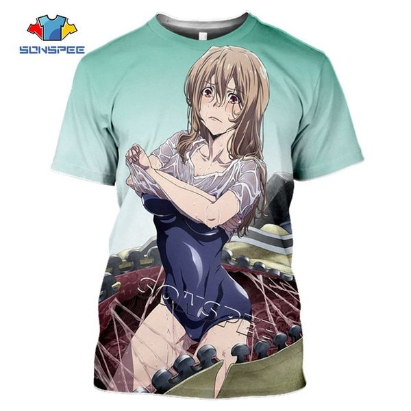 hunting anime ragdoll gleipnir comic men summer 3d print shirts aesthetic humor plus size men clothing