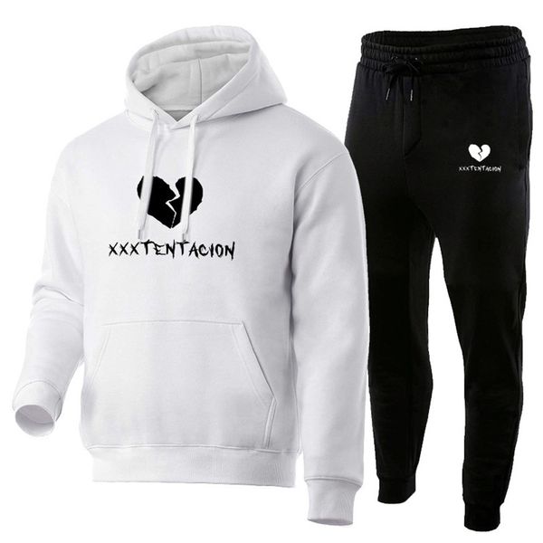 xxxtentacion men tracksuits fleece long sleeve hooded sweatshirt two pieces pants casual winter autumn letter printed sports 2pcs sets, Gray
xxxtentacion men tracksuits fleece long sleeve hooded sweatshirt two pieces pants casual winter autumn letter printed sports 2pcs sets, Gray