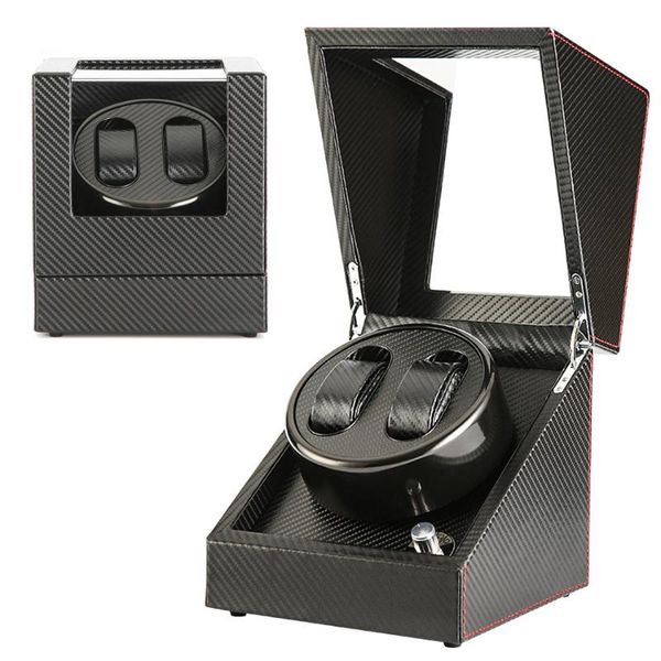 2+0 carbon fiber automatic watch winder box ostrich veins leather watch winding winder storage collection display motor box, Black;blue
2+0 carbon fiber automatic watch winder box ostrich veins leather watch winding winder storage collection display motor box, Black;blue