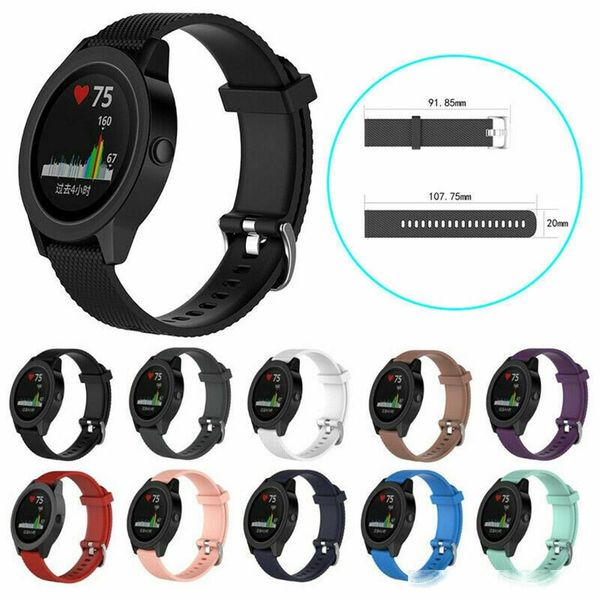 

l/s colorful soft silicone replacement strap for garmin vivoactive 3 vivomove hr smart wristband for garmin vivoactive 3 wrist strap