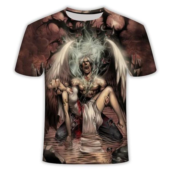 3d skull poker men brand mens 3d print shirts funny aesthetic graphic men clothing