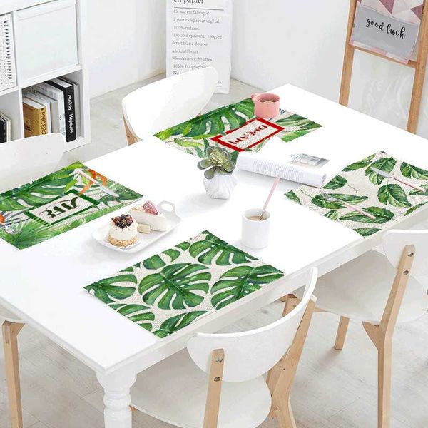 tropical green plant table napkins pattern 42*32 cm linen material family kitchen decoration coffee shop l decor tablecloth
tropical green plant table napkins pattern 42*32 cm linen material family kitchen decoration coffee shop l decor tablecloth