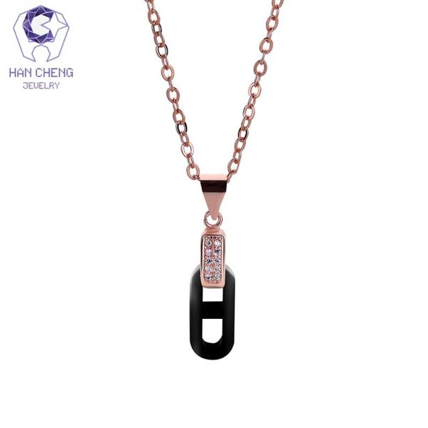 hancheng new fashion golden sterling chain clavicle zirconia ceramic alphabet necklaces & pendants women jewelry, Silver
hancheng new fashion golden sterling chain clavicle zirconia ceramic alphabet necklaces & pendants women jewelry, Silver