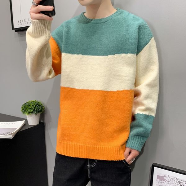 men's sweaters 2021 winter hit color thick warm o-neck wool sweater men brand clothing knitted cashmere pullover, White;black
men's sweaters 2021 winter hit color thick warm o-neck wool sweater men brand clothing knitted cashmere pullover, White;black