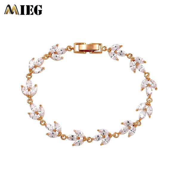 mieg cubic zirconia bracelets bangles for women charming cz clear leaf crystal link chain bracelets, Golden;silver
mieg cubic zirconia bracelets bangles for women charming cz clear leaf crystal link chain bracelets, Golden;silver