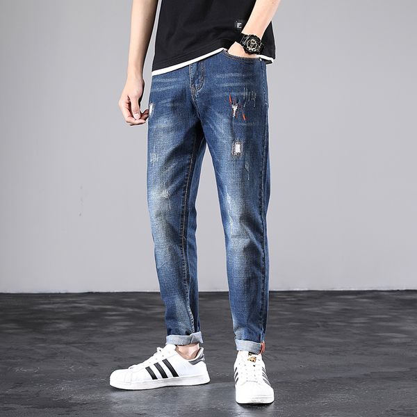 men's jeans 2021 men pencil washing hole fashion loose waist long trousers business pants boy sell, Blue
men's jeans 2021 men pencil washing hole fashion loose waist long trousers business pants boy sell, Blue