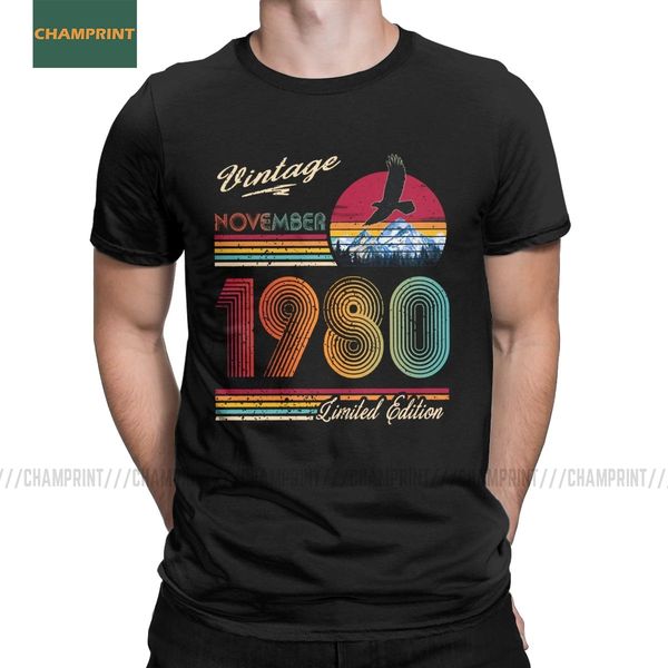 men's vintage november 1980 40th birthday t-shirts 40 years old gift t shirt celebration anniversary cotton short sleeve tee
men's vintage november 1980 40th birthday t-shirts 40 years old gift t shirt celebration anniversary cotton short sleeve tee