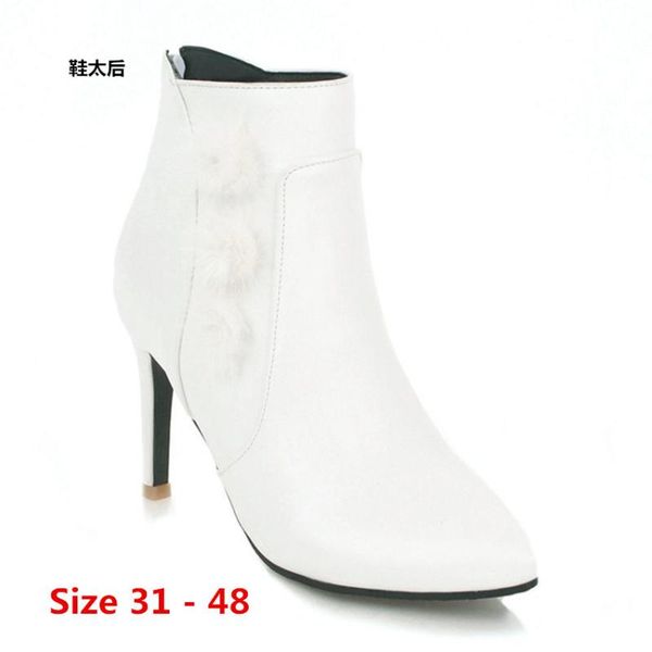ankle boots woman high heel boots high heels women shoes spring autumn short booties female small big size 31 - 48, Black
ankle boots woman high heel boots high heels women shoes spring autumn short booties female small big size 31 - 48, Black