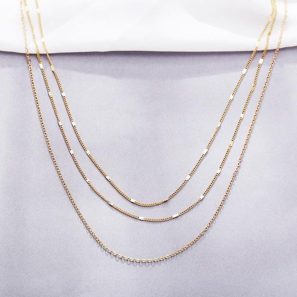 chains fashion multilayer necklaces simple necklace layering tassel woman jewelry, Silver
chains fashion multilayer necklaces simple necklace layering tassel woman jewelry, Silver