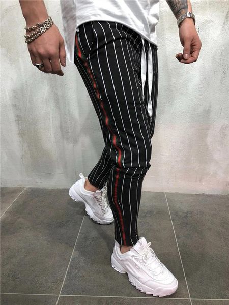 drawstring trousers causal striped running pencil pants mens designer sports pants skinny fitness fashion plus size, Black
drawstring trousers causal striped running pencil pants mens designer sports pants skinny fitness fashion plus size, Black