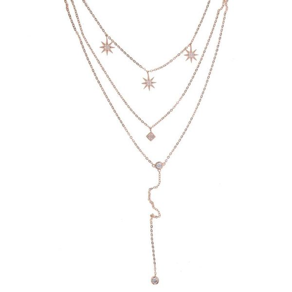 chains luxury fashion accessories women fine jewelry y style 3 layers charm chain link necklace with star to lucky girl wholesale, Silver
chains luxury fashion accessories women fine jewelry y style 3 layers charm chain link necklace with star to lucky girl wholesale, Silver