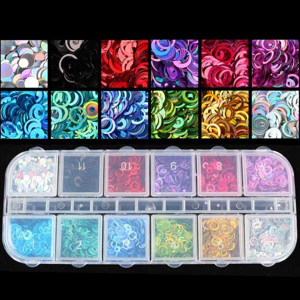 12 grids/box holographic dreamlike rainbow round mixed size circle sequins nail glitter paillette nail art slice sequins decals, Silver;gold
12 grids/box holographic dreamlike rainbow round mixed size circle sequins nail glitter paillette nail art slice sequins decals, Silver;gold