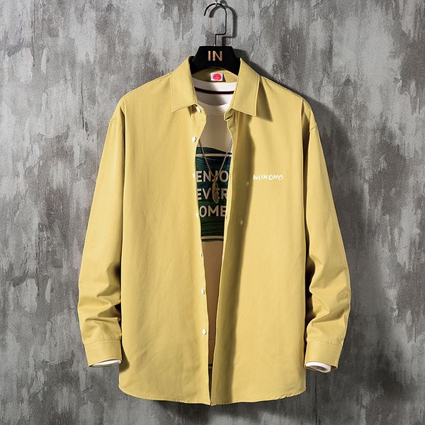 autumn cotton shirts loose harajuku fashion korean style long sleeve big size casual shirts ropa hombre men's clothing db60sh, White;black
autumn cotton shirts loose harajuku fashion korean style long sleeve big size casual shirts ropa hombre men's clothing db60sh, White;black