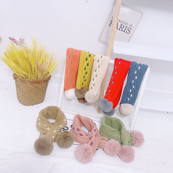 new products for autumn winter knitted warm children's wool scarf monochrome fur ball idea cross towel baby wild cute scarf b75, Blue;gray
new products for autumn winter knitted warm children's wool scarf monochrome fur ball idea cross towel baby wild cute scarf b75, Blue;gray