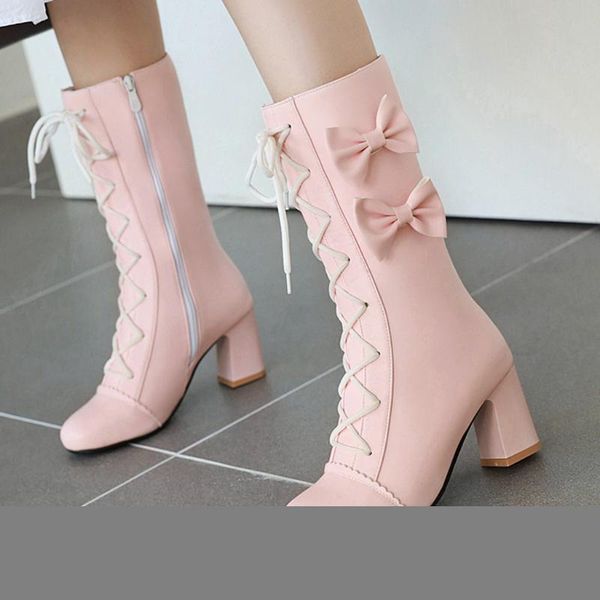 maioumy new fashion autumn winter boots for woman quality puleather calf boots female round toe trendy lace-up square heel shoes, Black
maioumy new fashion autumn winter boots for woman quality puleather calf boots female round toe trendy lace-up square heel shoes, Black