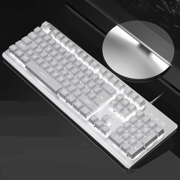 backlight illuminated led gaming usb wired computer keyboard backlit 104 keys waterproof anti-ghosting for deskpc notebook