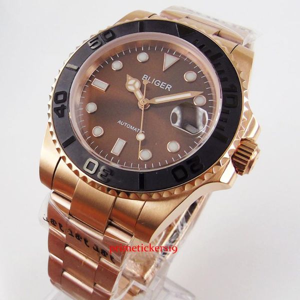 bliger rose gold sapphire glass bracelet clasp date indicator with magnifier automatic men wristwatch miyota movement, Slivery;brown
bliger rose gold sapphire glass bracelet clasp date indicator with magnifier automatic men wristwatch miyota movement, Slivery;brown