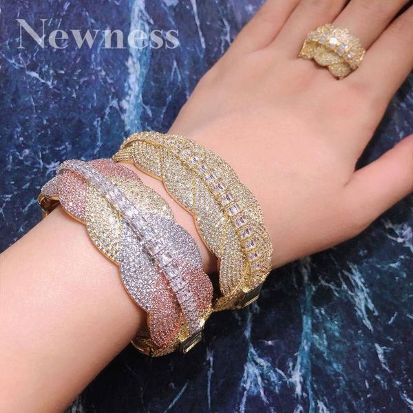 newness luxury leaf shape bangle ring sets fashion bridal jewelry sets for women wedding cubic zircon crystal, Silver
newness luxury leaf shape bangle ring sets fashion bridal jewelry sets for women wedding cubic zircon crystal, Silver