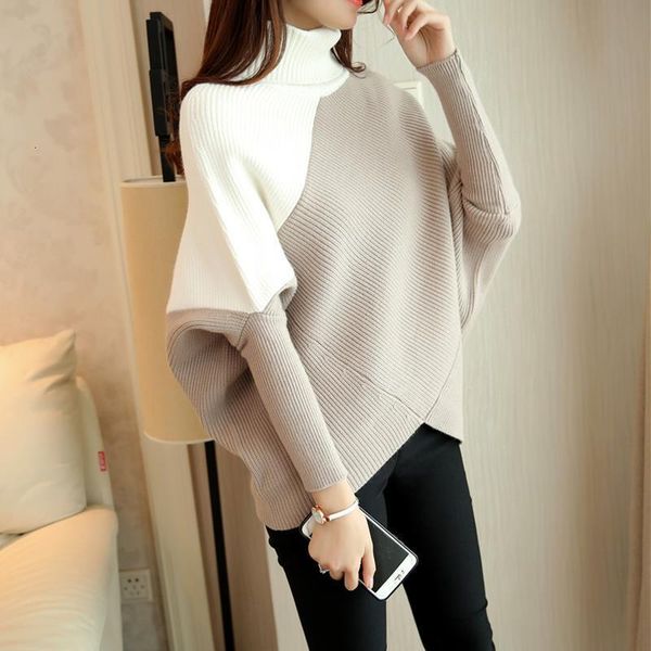 sweater female loose irregular turtleneck sweater 2019 qiu dong han edition render sweater female thickening drop shipping, White;black
sweater female loose irregular turtleneck sweater 2019 qiu dong han edition render sweater female thickening drop shipping, White;black