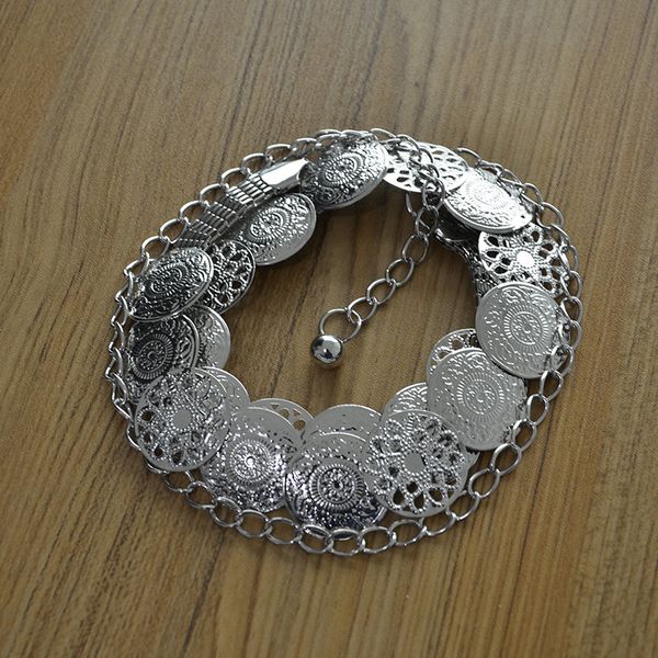 2020 new design retro fashion lady's pattern circular iron waistband metal buckle long chain metal belt for women, Black;brown
2020 new design retro fashion lady's pattern circular iron waistband metal buckle long chain metal belt for women, Black;brown