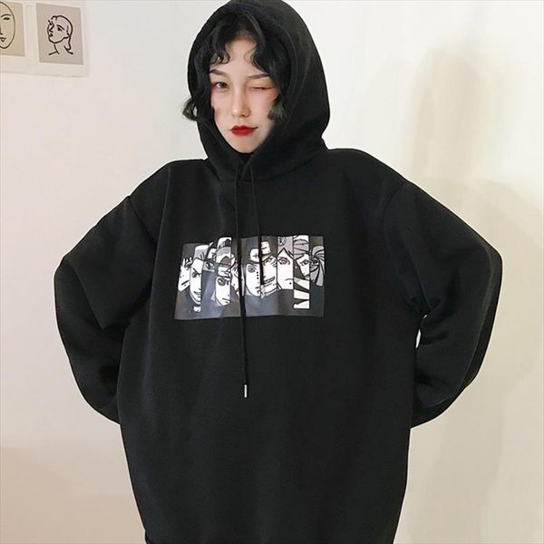 hoodie clothes female autumn and winter wear korean version of the loose plus velvet thickening harajuku ins new wave anime ins, Black
hoodie clothes female autumn and winter wear korean version of the loose plus velvet thickening harajuku ins new wave anime ins, Black
