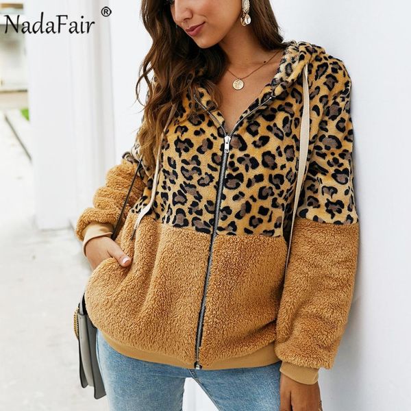 nadafair leopard patchwork women teddy coat autumn hooded fluffy plush winter faux fur jacket coat women plus size overcoat, Black
nadafair leopard patchwork women teddy coat autumn hooded fluffy plush winter faux fur jacket coat women plus size overcoat, Black