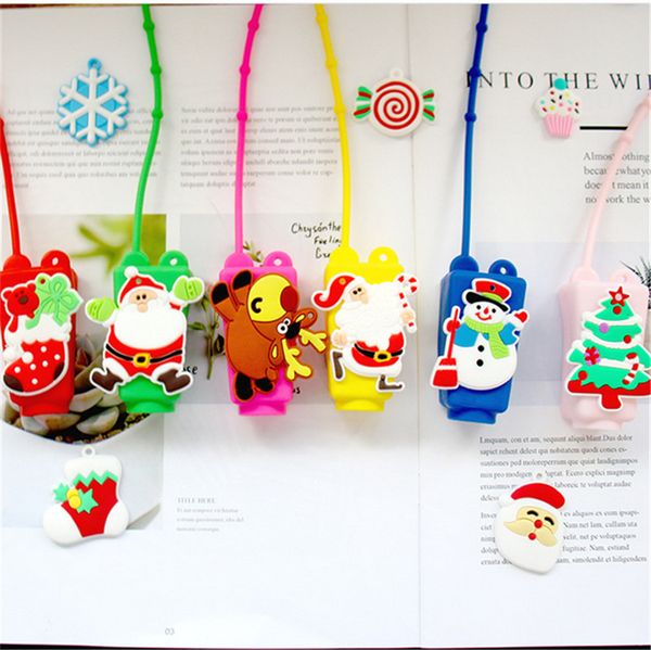30ml halloween christmas hand sanitizer silicone case gel portable travel makeup container cleanser liquid empty bottle xmas toys e91101, Blue 
30ml halloween christmas hand sanitizer silicone case gel portable travel makeup container cleanser liquid empty bottle xmas toys e91101, Blue