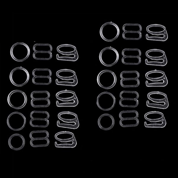 10 sets nylon bra strap adjuster slider/hooks/o ring lingerie diy sewing crafts, Black
10 sets nylon bra strap adjuster slider/hooks/o ring lingerie diy sewing crafts, Black