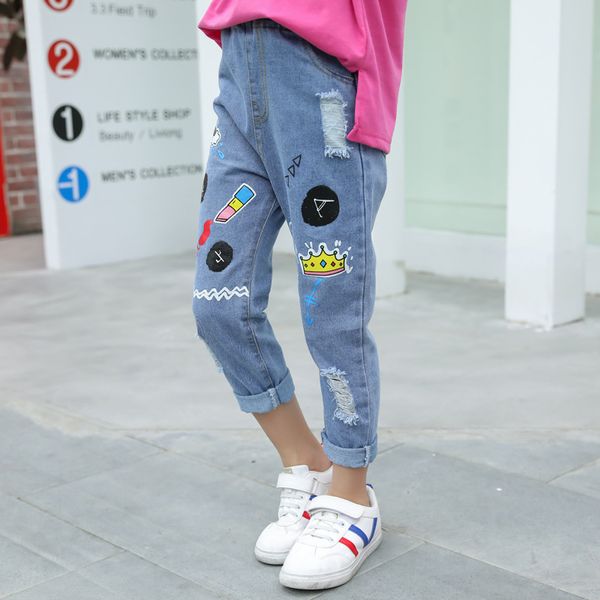 girls graffiti jeans spring and autumn 2020 new style big boy korean fashion cartoon printed casual long pants, Blue
girls graffiti jeans spring and autumn 2020 new style big boy korean fashion cartoon printed casual long pants, Blue
