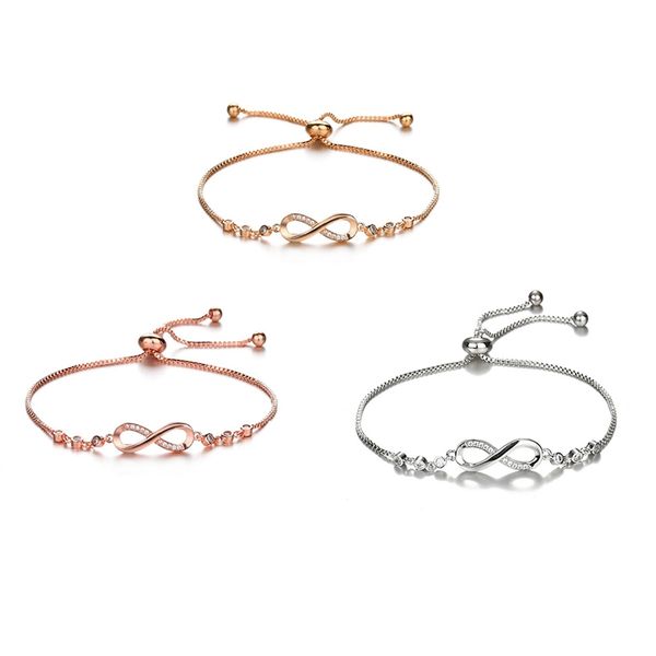 1pc 3colors zinc alloy round shining zircon pendant bracelet '8' word adjustable bangle for women's fashion jewelry gift, Golden;silver
1pc 3colors zinc alloy round shining zircon pendant bracelet '8' word adjustable bangle for women's fashion jewelry gift, Golden;silver