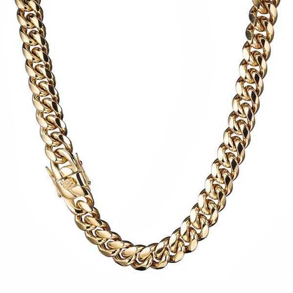 14mm stainless steel miami curb cuban chain necklace boys men hip hop gold color dragon lock clasp jewelry xmas gift, Silver
14mm stainless steel miami curb cuban chain necklace boys men hip hop gold color dragon lock clasp jewelry xmas gift, Silver