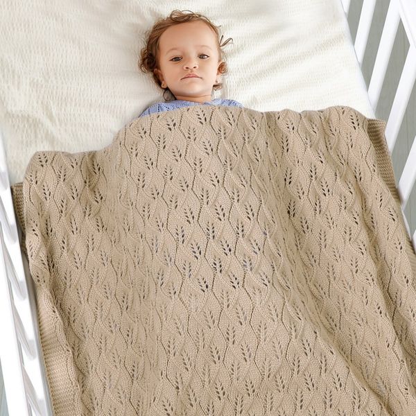 newborn baby air conditioning blanket soft warm knitted blankets bedding hollow design sleeping swaddle comfort stroller wrap·
newborn baby air conditioning blanket soft warm knitted blankets bedding hollow design sleeping swaddle comfort stroller wrap·
