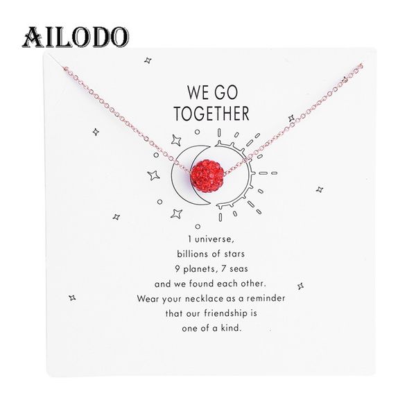 ailodo lucky crystal ball pendant necklace with card stainless steel long chain wish card necklace fashion jewelry gifts 20may23, Silver
ailodo lucky crystal ball pendant necklace with card stainless steel long chain wish card necklace fashion jewelry gifts 20may23, Silver